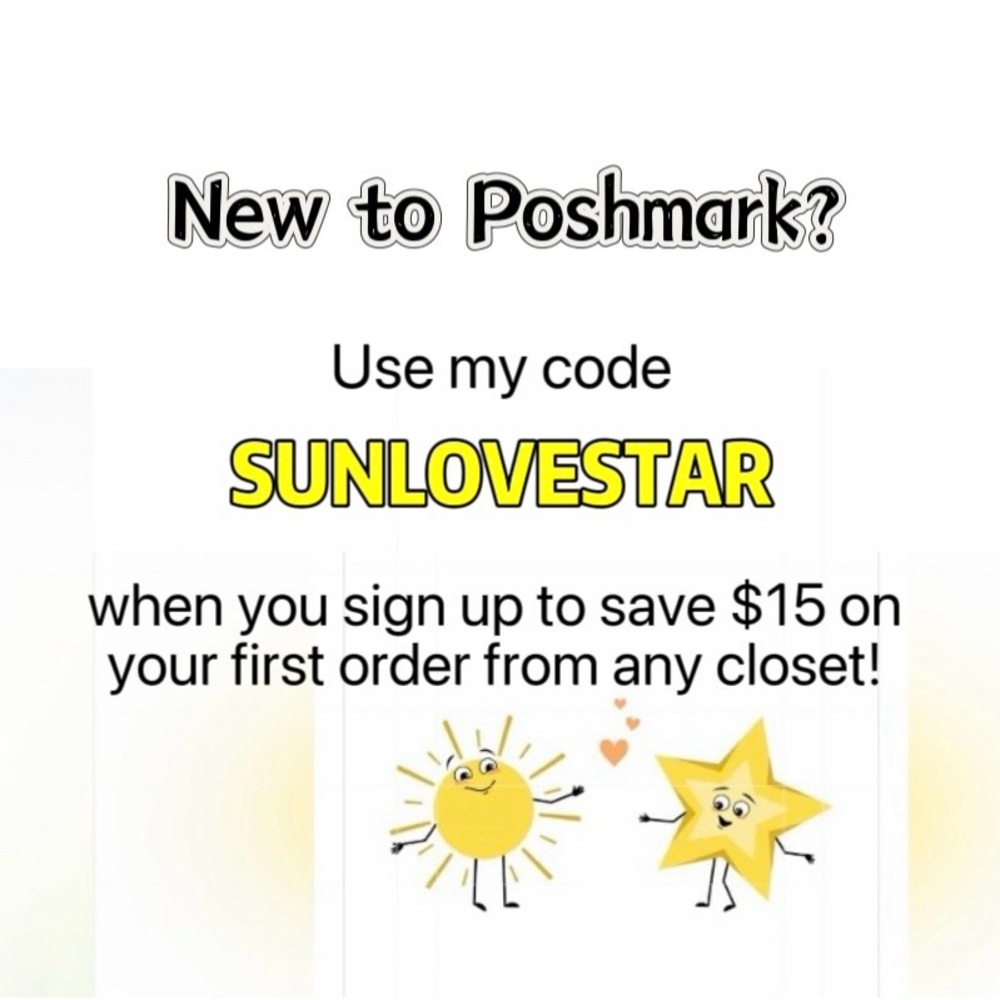 Sign Up & Save C$15 / US$10 on Poshmark ✨ Referral Code: SUNLOVESTAR ✨